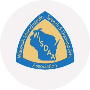 Round Sticker with WISDAA logo